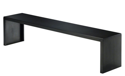 Furniture - Benches - Big Irony Bench - / L 210 cm by Zeus - L 210 cm / Black - Phosphated steel