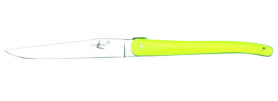 Tableware - Cutlery - Table knife by Forge de Laguiole - Green lemon - Acrylic, Steel