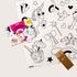 Coloriage Pocket - Licorne Colouring poster - / 52 x 38 cm by OMY Design & Play