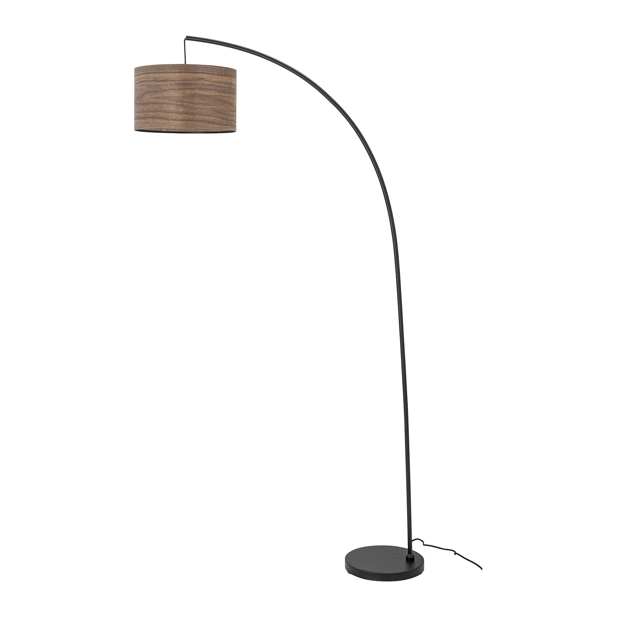 Bloomingville Diddan Floor lamp Black/Natural wood Made In Design UK