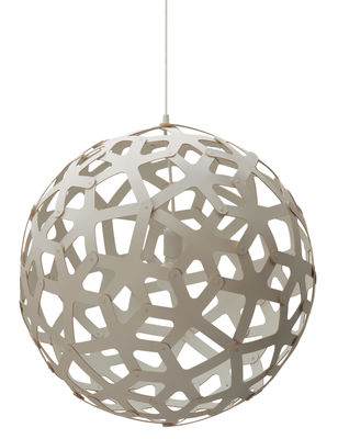 Lighting - Pendant Lighting - Coral Pendant - / Ø 60 cm - White by David Trubridge - White - Bamboo