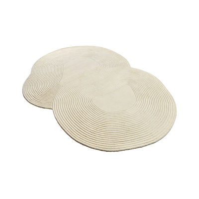 Decoration - Rugs - Zen Shaped Rug - / 180 x 240 cm - Hand-made by Bolia - 180 x 240 cm / Cream - Cotton, Wool