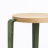 Lou Stackable stool - / H 45 cm - Steel & oak by TIPTOE