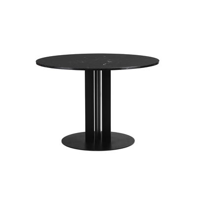 Normann Copenhagen - Table ronde Scala en Pierre, Marbre - Couleur Noir - 104.83 x 104.83 x 75 cm - 