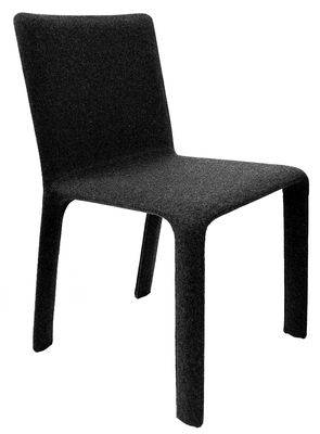 Möbel - Stühle  - Joko Gepolsterter Stuhl - Kristalia - anthrazitgrau - Metall, Polyurethan-Schaum, Wolle