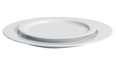 Table et cuisine - Assiettes - Assiette Anatolia Ø 24,5 cm - Driade - Blanc - Porcelaine