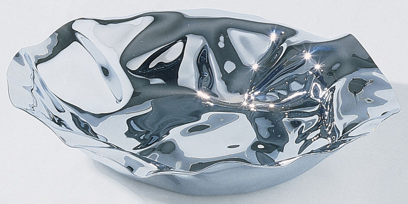 SARRIA Cestino in acciaio inox colorato bianco Ø cm.27,5 Alessi IN SALDO ALESSI 