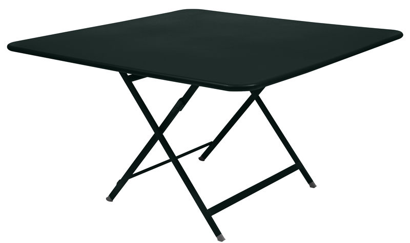 Outdoor - Garden Tables - Caractère Foldable table metal black - Fermob - Liquorice - Lacquered steel
