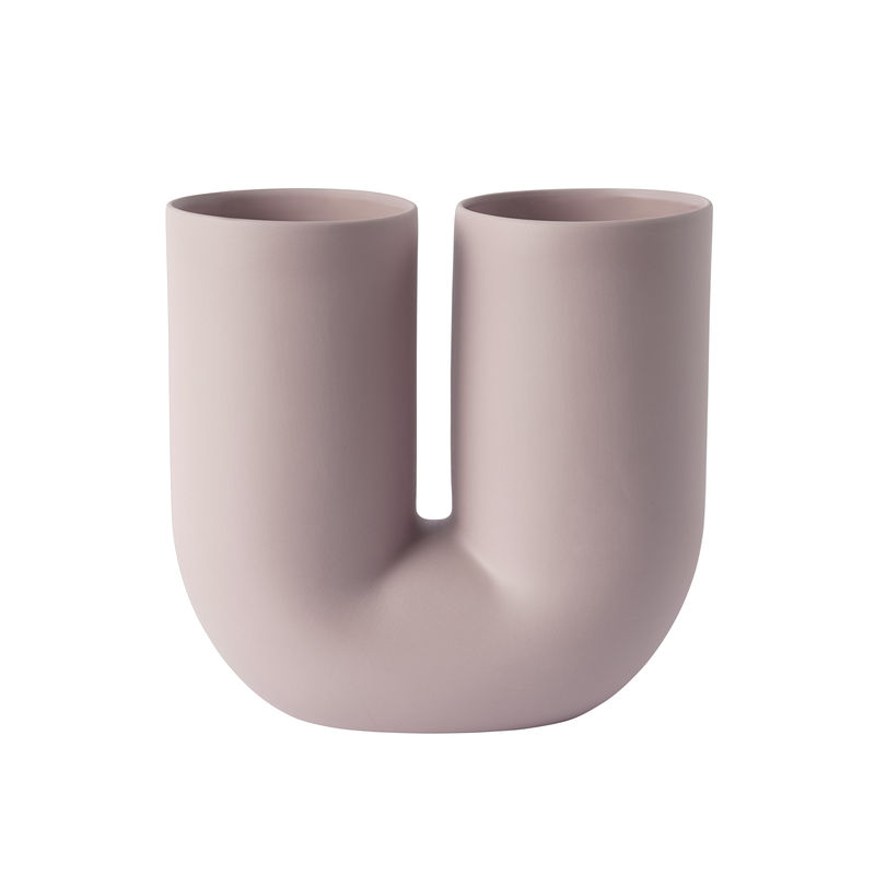 Décoration - Vases - Vase Kink céramique rose - Muuto - Lilas - Céramique