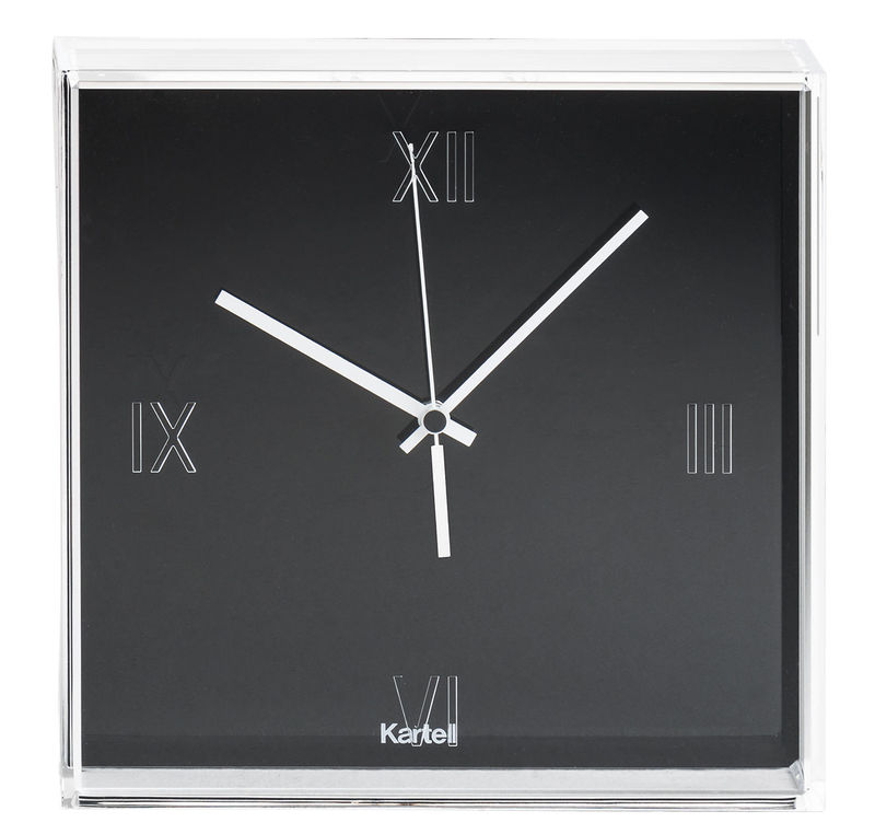 Dekoration - Uhren - Wanduhr Tic & Tac plastikmaterial schwarz - Kartell - Ziffernblatt opakschwarz - ABS, PMMA
