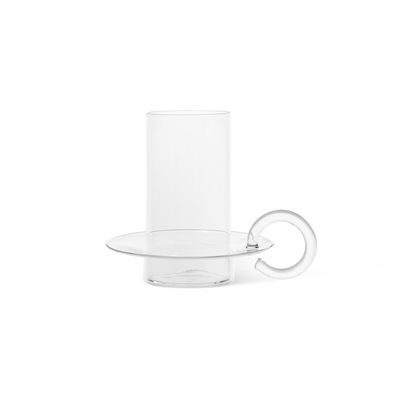 Dekoration - Kerzen, Kerzenleuchter und Windlichter - Luce Windlicht / Ø 17 x H 14 cm - Glas - Ferm Living - Transparent - mundgeblasenes Glas
