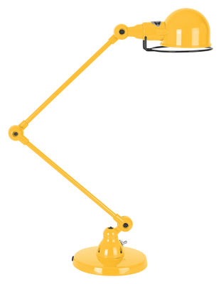 Luminaire - Lampes de table - Lampe de table Signal / 2 bras - H max 60 cm - Jieldé - Moutarde brillant - Acier inoxydable