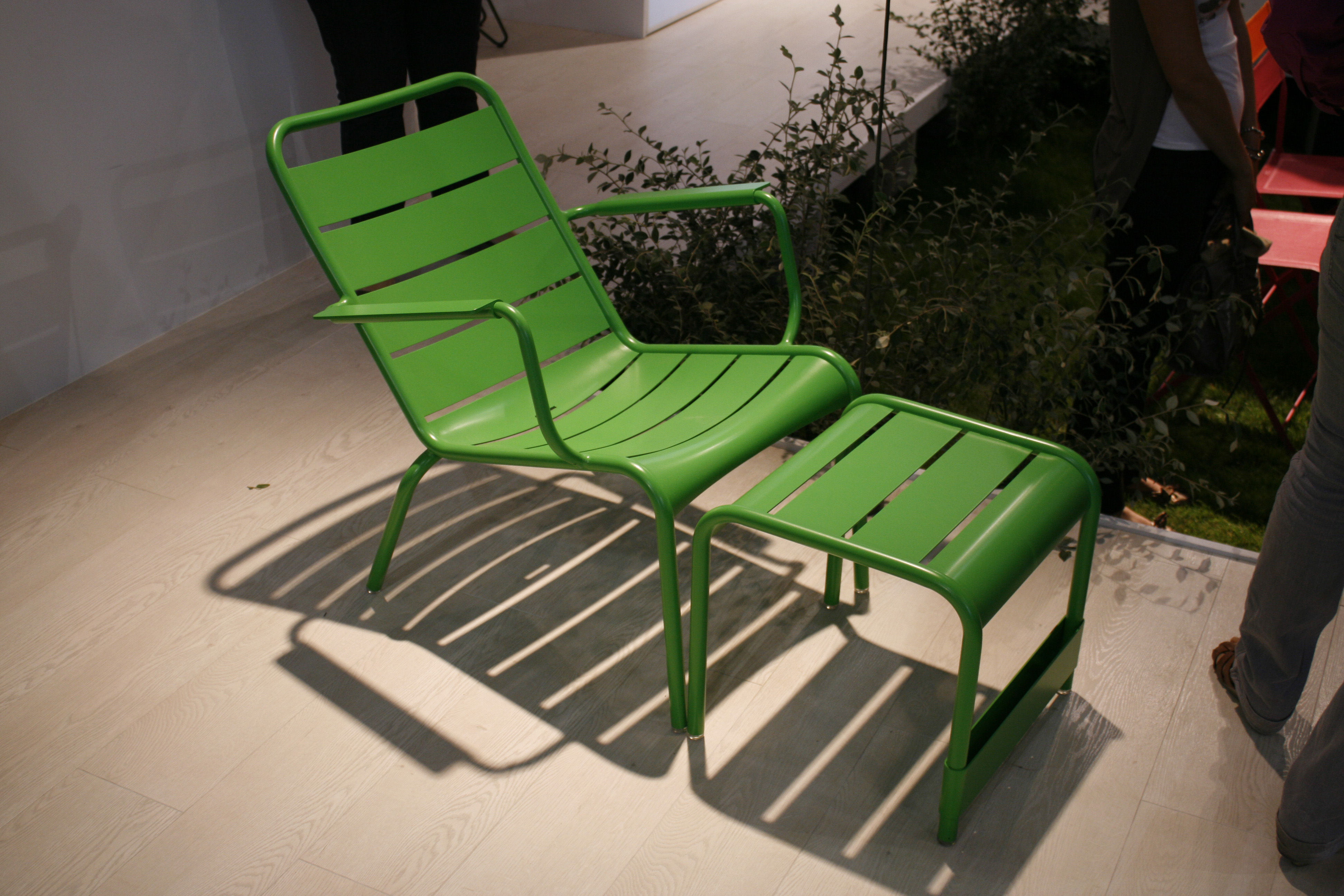 Low armchair Luxembourg by Fermob Black Made In Design UK