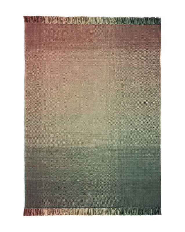 Decoration - Rugs - Shade palette 3 Outdoor rug textile pink green / 170 x 240 cm - Nanimarquina - Green & Pink - Polythene