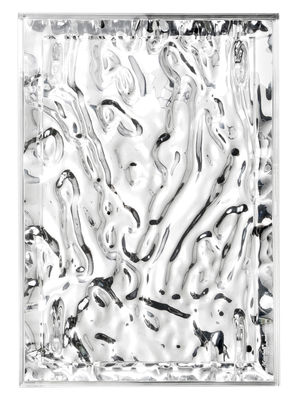 Tavola - Vassoi e piatti da portata - Piano/vassoio Dune Large - / 55 x 38 cm - Metallizzato di Kartell - Cromato - PMMA metallizzato