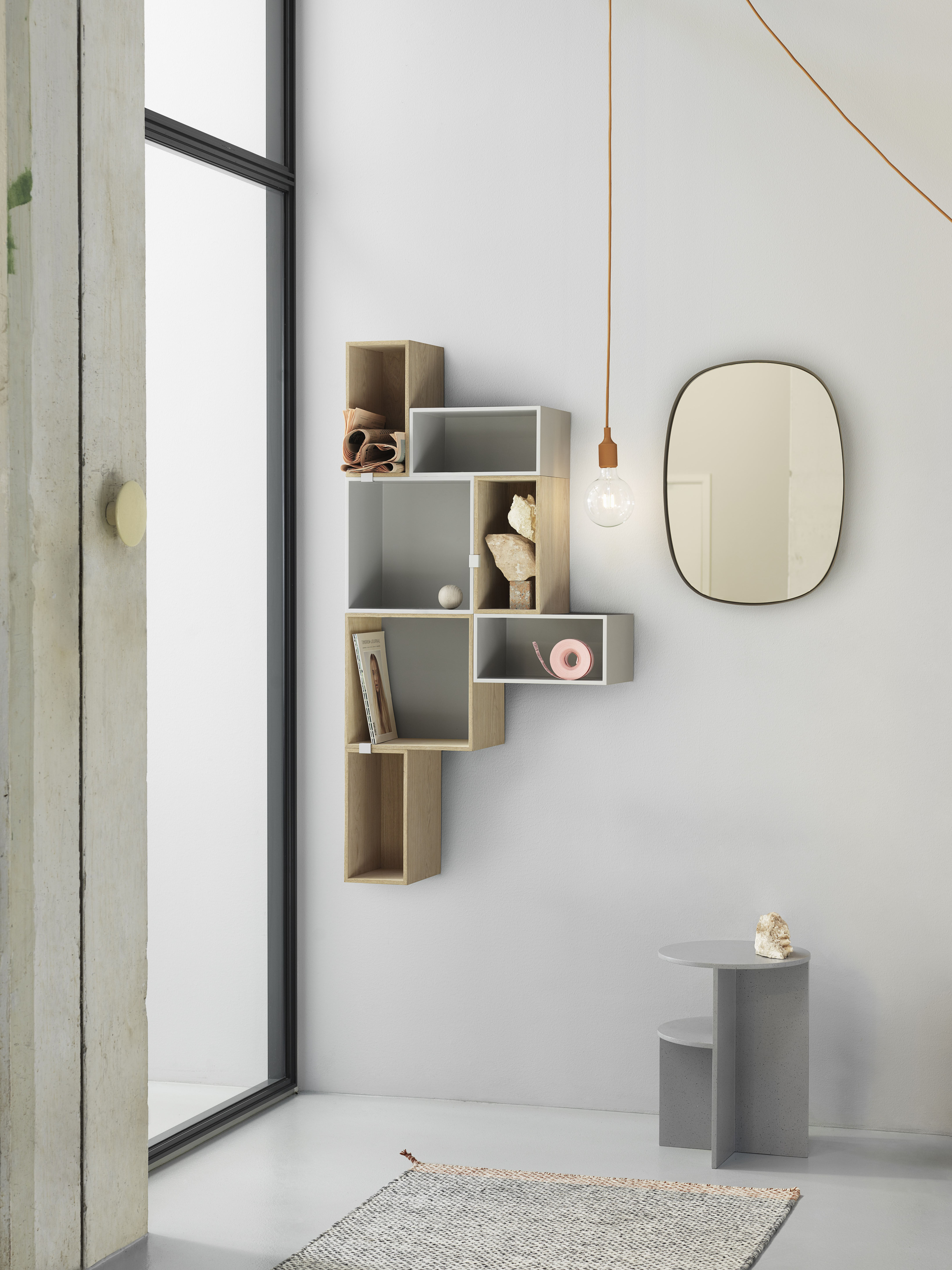 Scaffale Mini Stacked 2.0 di Muuto - grigio legno naturale