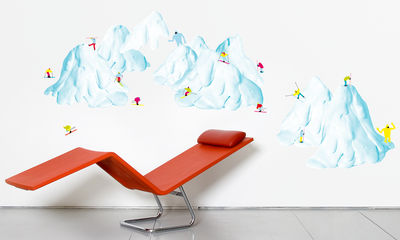 Decoration - Wallpaper & Wall Stickers - Slalom 2 Sticker by Domestic - Multicolored - Vinal