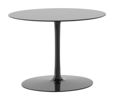 Mobilier - Tables basses - Table basse Flow H 43 cm - MDF Italia - Noir brillant - Aluminium laqué, Cristalplant
