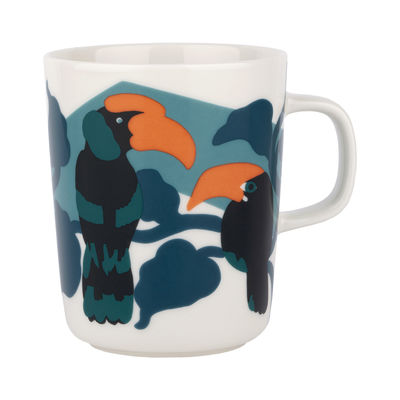 Marimekko - Mug Tasses & mugs en Céramique, Grès - Couleur Bleu - 14.42 x 14.42 x 9.5 cm - Designer 