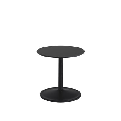Arredamento - Tavolini  - Tavolino d'appoggio Soft - / Ø 41 x H 40 cm - Laminato di Muuto - Nero - alluminio verniciato, MDF, Stratificato