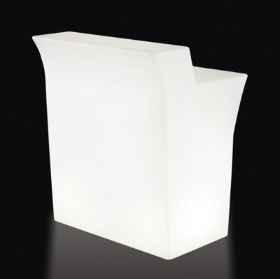 Furniture - High Tables - Jumbo LED RGB Luminous bar by Slide - White - recyclable polyethylene