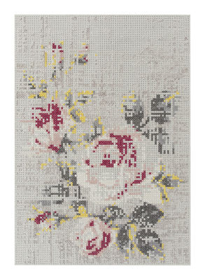 Decoration - Rugs - Flowers Rug - 170 x 240 cm by Gan - Natural - Felt, Wool