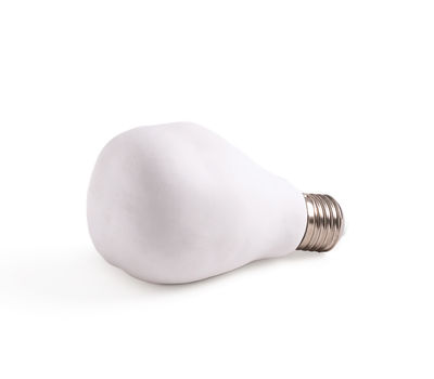 Seletti - Ampoule LED E27 Fingers en Céramique, Porcelaine - Couleur Blanc - 19.31 x 19.31 x 10 cm -