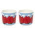 Mansikkavuoret Coffee cup - / Without handle - Set of 2 by Marimekko
