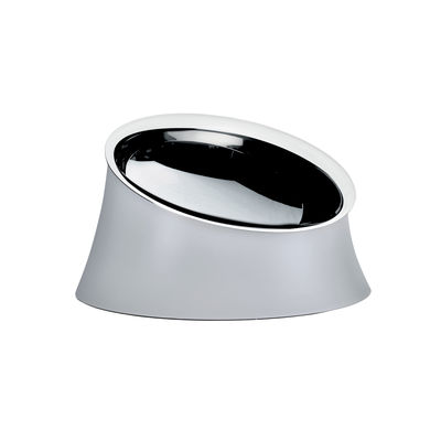 Accessories - Bird Feeder & Pet Accessories - Wowl Dish - / Ø 28 cm - Ergonomic by Alessi - Hot grey - Stainless steel, Thermoplastic resin