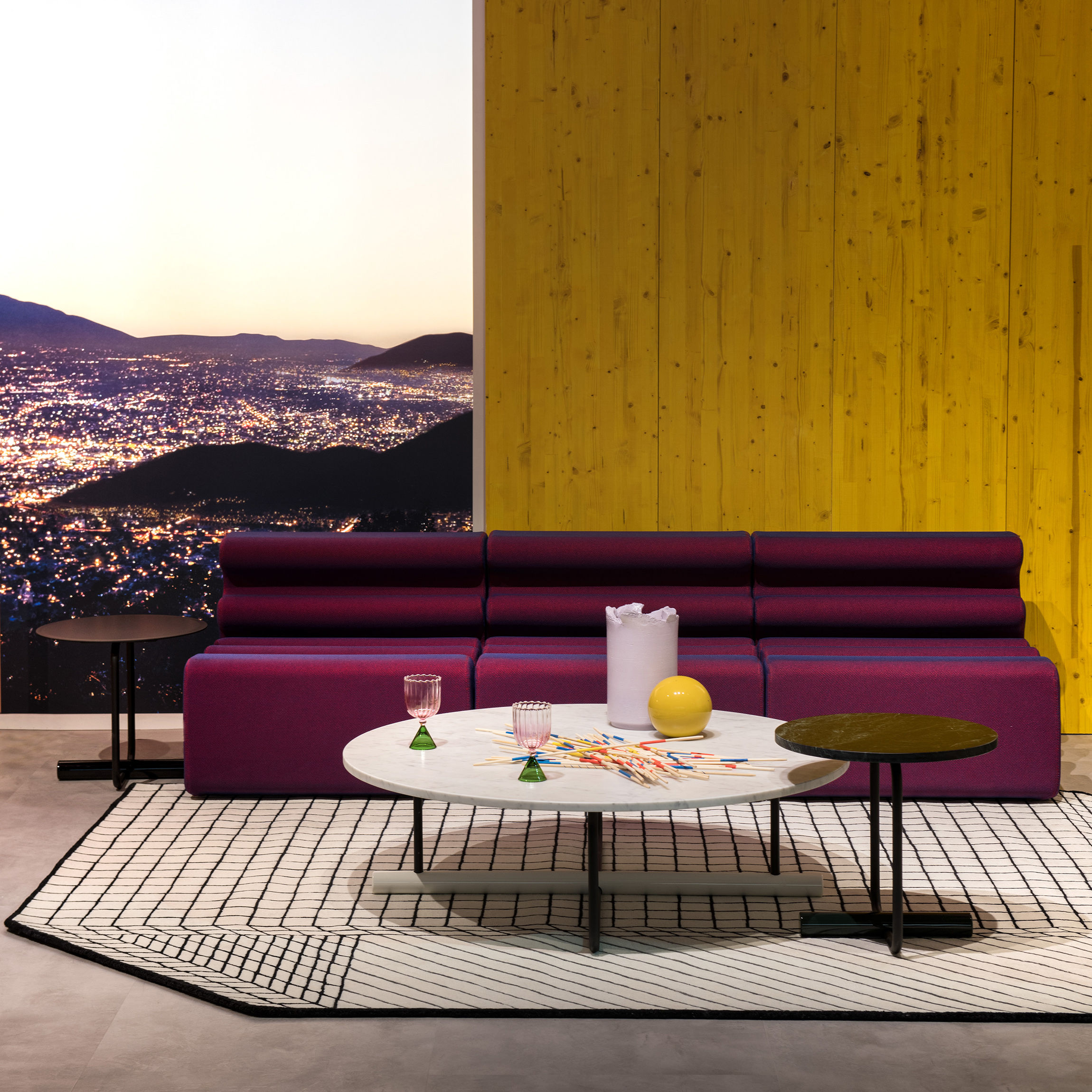 Zanotta Karelia 1966 Easy chair fuschia Made In Design UK