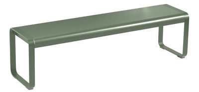 Furniture - Benches - Bellevie Bench - L 161 cm by Fermob - Cactus - Aluminium, Steel