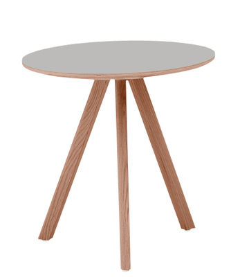 Furniture - Coffee Tables - Copenhague n°20 Coffee table by Hay - Grey - Linoleum, Plywood, Tinted oak