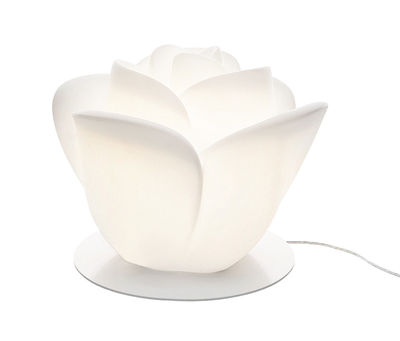 Illuminazione - Lampade da tavolo - Lampada da tavolo Baby Love di MyYour - Base bianca - Acciaio laccato, Materiale plastico