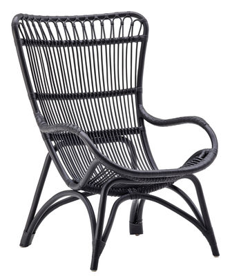 Furniture - Armchairs - Monet Armchair by Sika Design - Black - Rattan