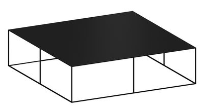 Arredamento - Tavolini  - Tavolino basso Slim Irony - Nero ramato - Acciaio verniciato