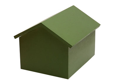 Arredamento - Mobili per bambini - Baule Maison - / Small - L 35 cm di Compagnie - Verde - MDF tinto