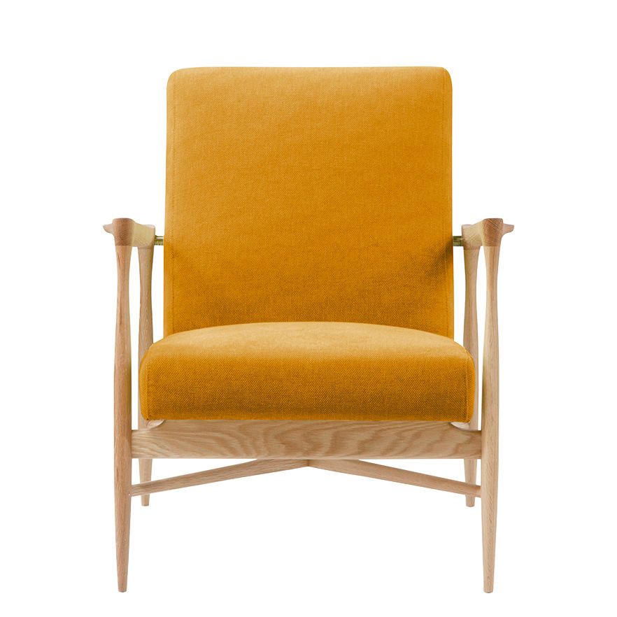 Gepolsterter Sessel Floating von eiche | In - Design ocker Made Edition natur RED