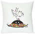 Autumn wishes Cushion - Screen printed cushion made of linen & cotton by Domestic