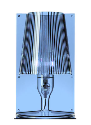 Luminaire - Lampes de table - Lampe de table Take / Polycarbonate 2.0 - Kartell - Bleu gris - Polycarbonate 2.0