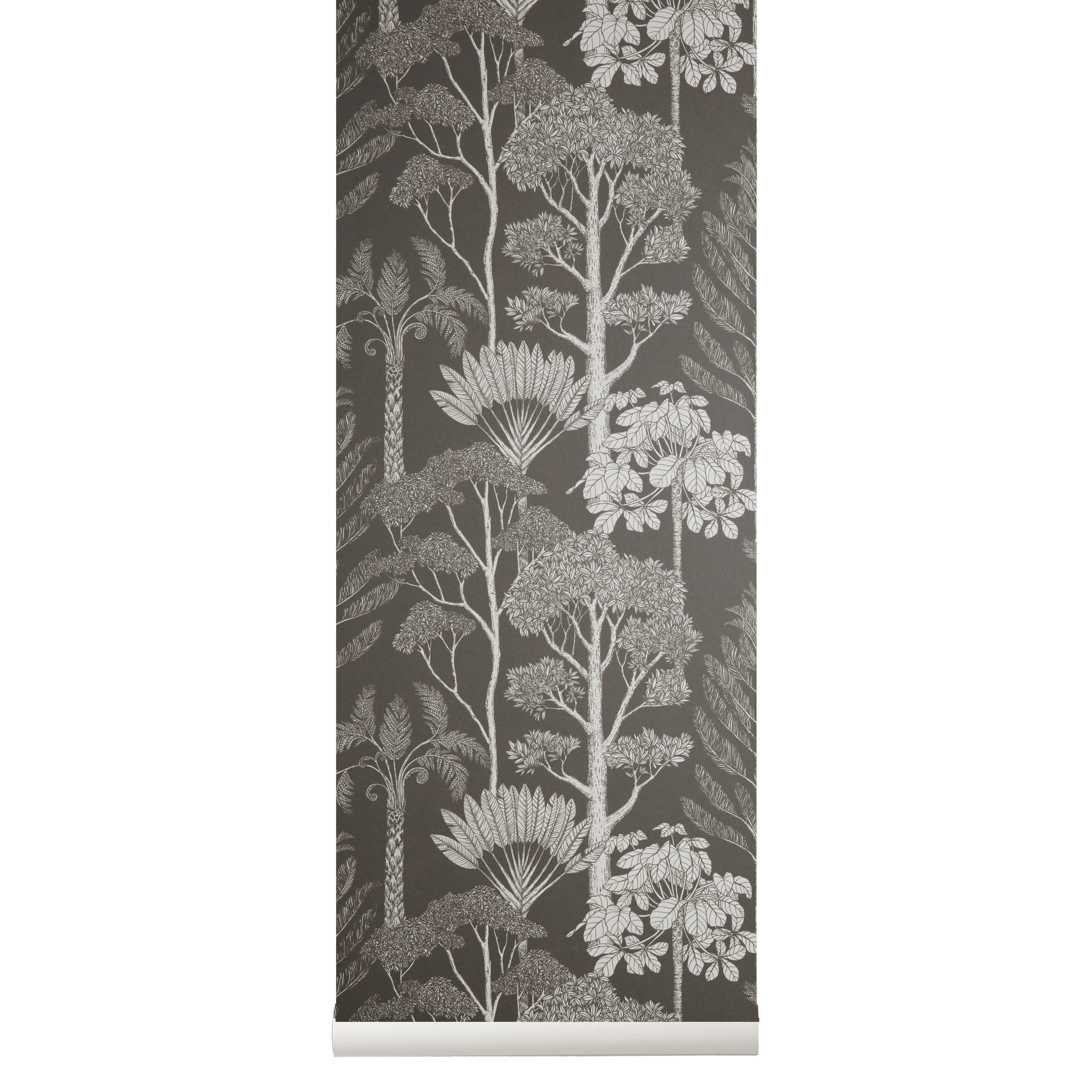 Ferm Living Trees Wallpaper Grey Made In Design UK