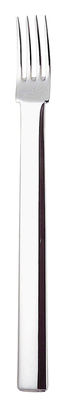 Tableware - Cutlery - Rundes Modell Dessert fork - 1906 Reissue by Alessi - Mirror polished steel - Stainless steel 18/10