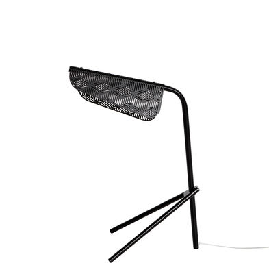 Illuminazione - Lampade da tavolo - Lampada da tavolo Méditerranéa - / LED - Metallo traforato di Petite Friture - Nero - Ottone verniciato