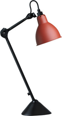 Luminaire - Lampes de table - Lampe de table N°205 / Lampe Gras - DCW éditions - Rouge satiné (mat) / Noir mat - Acier
