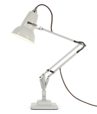 Illuminazione - Lampade da tavolo - Lampada da tavolo Original 1227 Mini / 2 bracci snodati - H max 50 cm - Anglepoise - Bianco lino - Acciaio, Alluminio, Ferro pressofuso