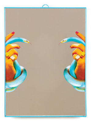 Seletti - Miroir à poser Toilet Paper en Plastique, plastique - Couleur Multicolore - 18.17 x 30 x 4
