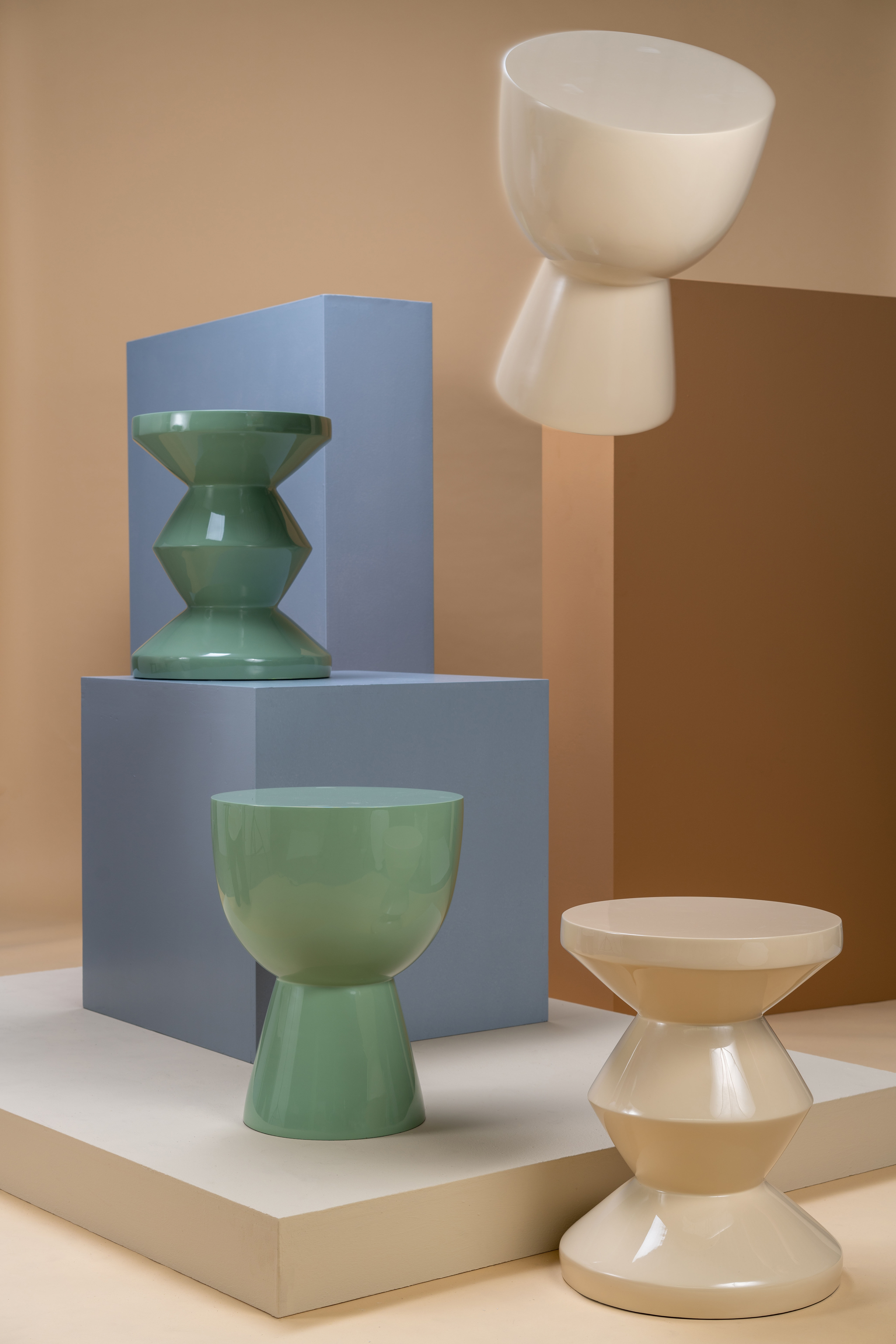 希少 Pols Potten Stool POLSPOTTEN Zig Zag Stool/Side Table - 2Modern