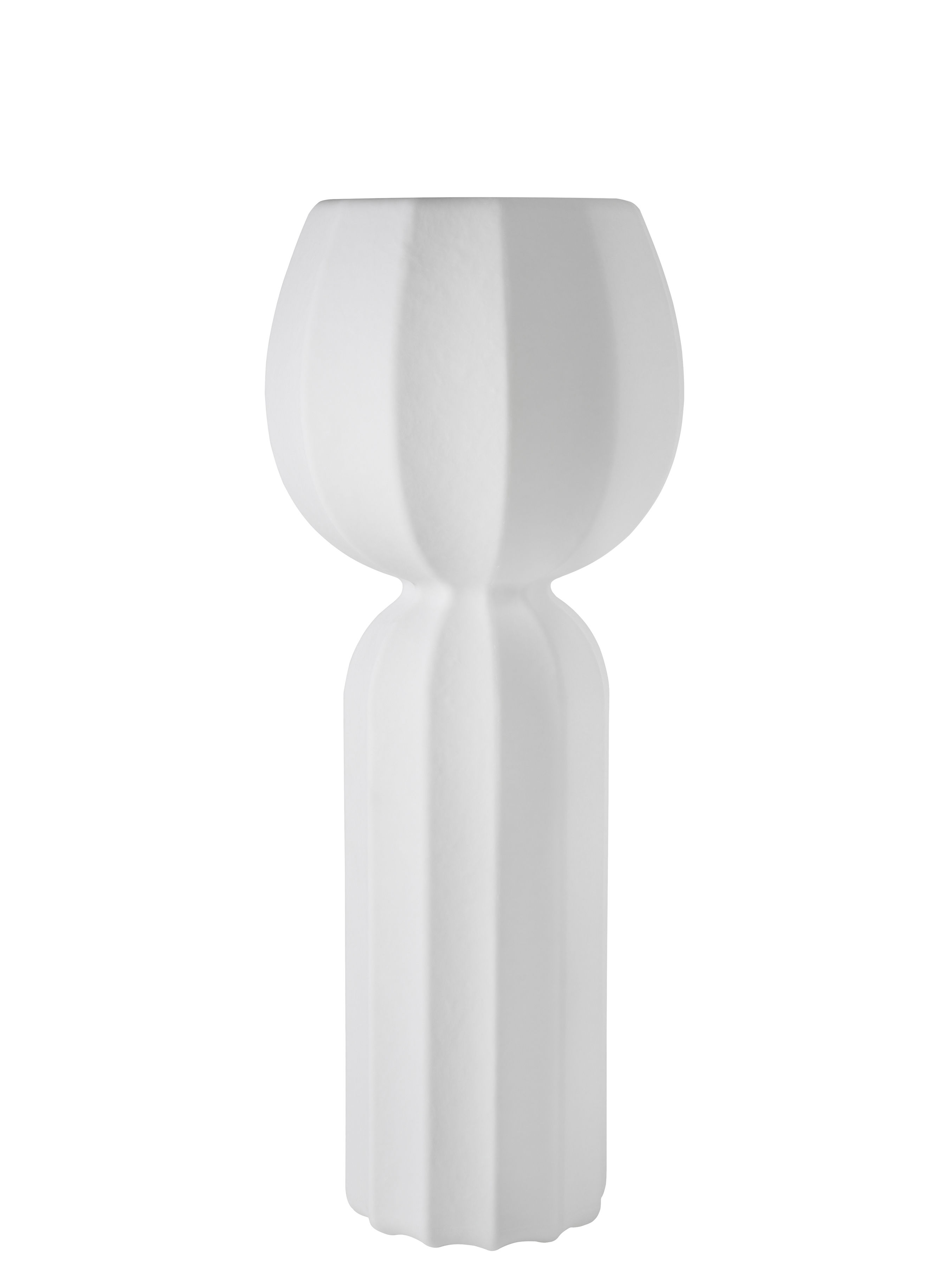 Lampadaire Frozen, Plust blanc extérieur intérieur 180cm
