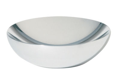 Tisch und Küche - Körbe und Tischgestecke - Double Schale - Alessi - Ø 20 cm - polierter Stahl