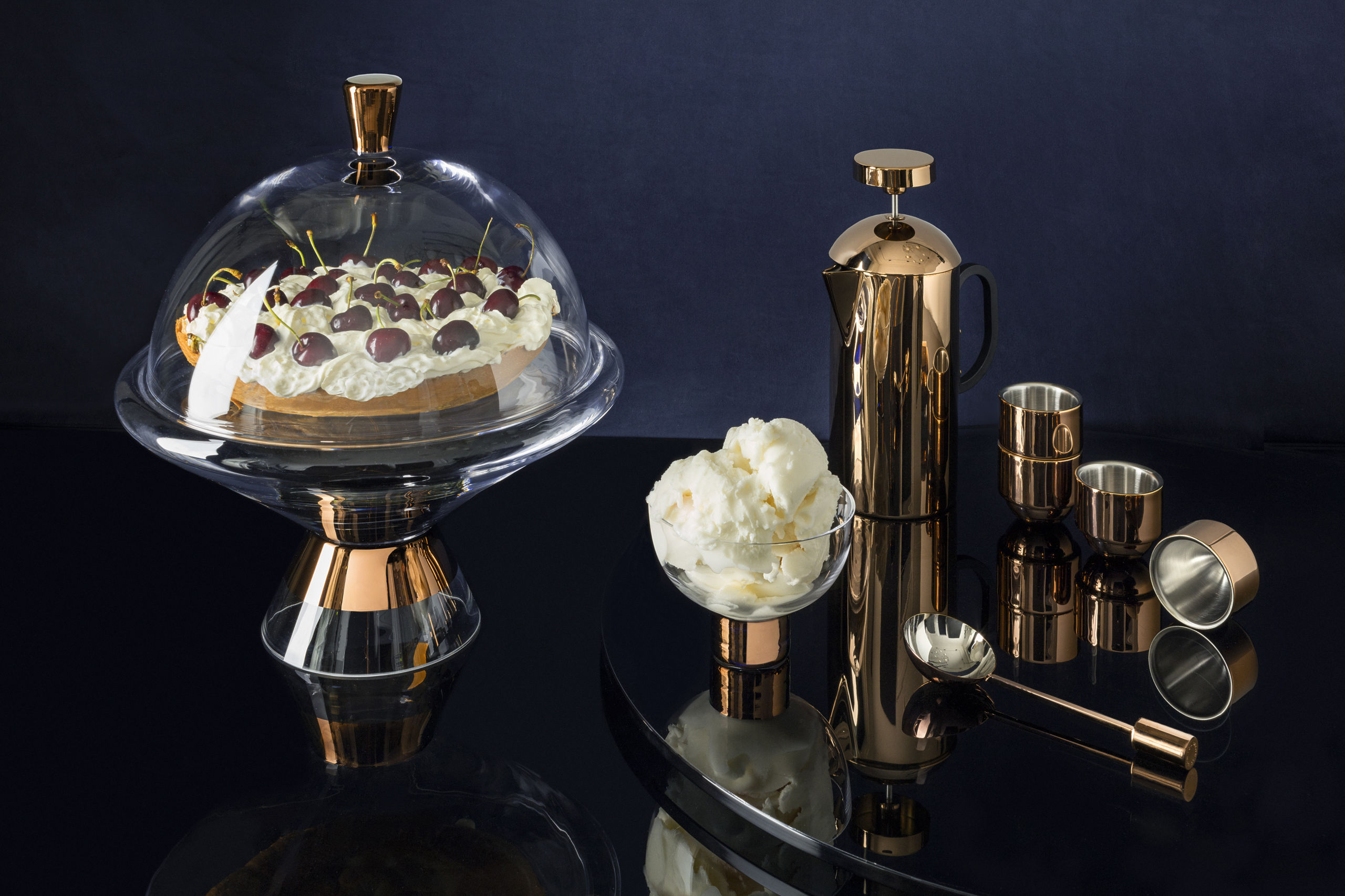 Tom Dixon Tank Decanter Transparent/Copper Made In Design UK