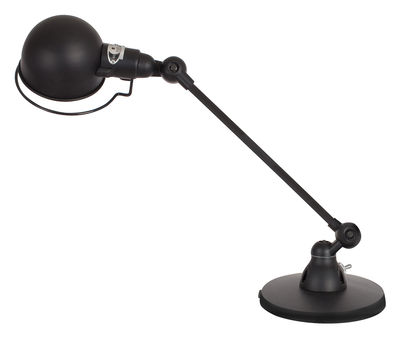 Illuminazione - Lampade da tavolo - Lampada da tavolo Signal - 1 braccio articolato - L 40 cm di Jieldé - Nero brillante - Acciaio inossidabile